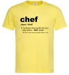 Чоловіча футболка Chef noun Лимонний фото