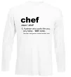 Лонгслів Chef noun Білий фото