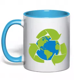 Чашка с цветной ручкой Чашка с цветной ручкой