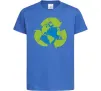 Дитяча футболка Переробка Яскраво-синій фото