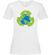 Жіноча футболка Переробка Білий фото