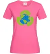 Жіноча футболка Переробка Яскраво-рожевий фото