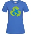 Жіноча футболка Переробка Яскраво-синій фото