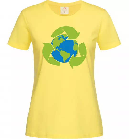 Жіноча футболка Переробка Лимонний фото