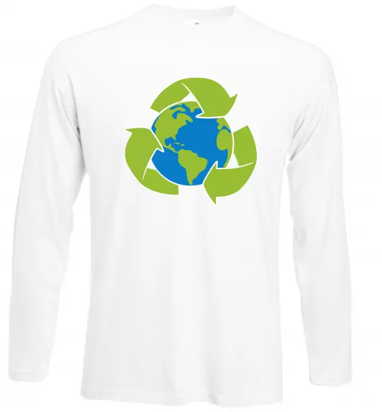 Лонгслив Переробка Белый фото