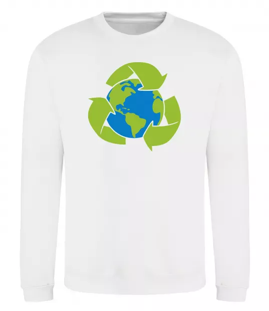 Свитшот Переробка Белый фото