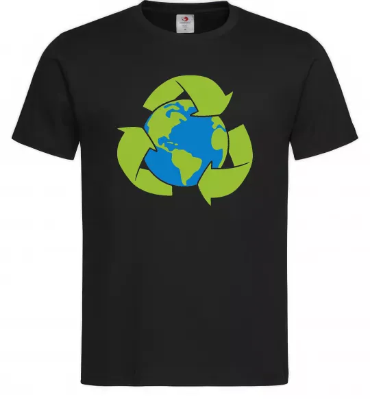 Мужская футболка Переробка Черный фото