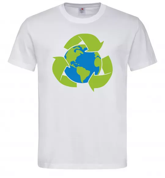 Мужская футболка Переробка Белый фото