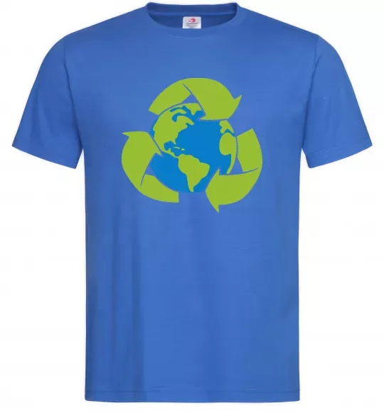 Мужская футболка Переробка Ярко-синий фото