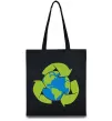 Еко-сумка Переробка Чорний фото
