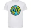 Детская футболка Земля заклеєна пластирями Белый фото