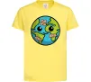 Детская футболка Земля заклеєна пластирями Лимонный фото