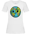 Женская футболка Земля заклеєна пластирями Белый фото