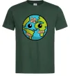 Чоловіча футболка Земля заклеєна пластирями Темно-зелений фото