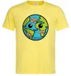Чоловіча футболка Земля заклеєна пластирями Лимонний фото