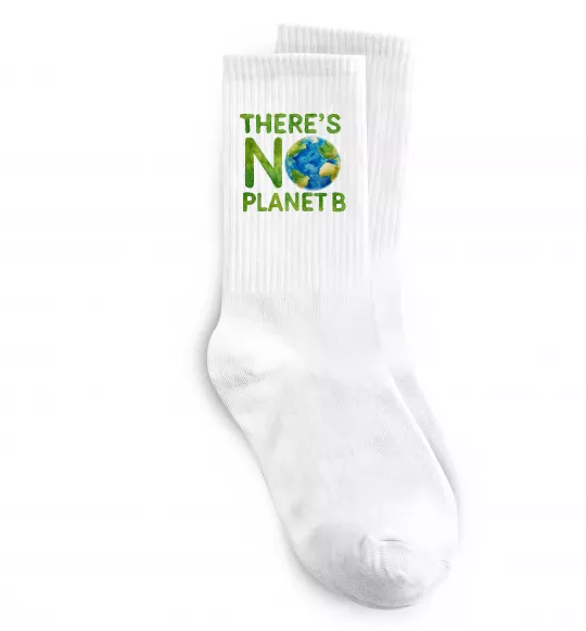 Носки There is not planet B Белый фото