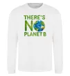 Світшот There is not planet B Білий фото