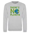 Світшот There is not planet B Сірий меланж фото
