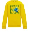 Дитячий світшот There is not planet B Сонячно жовтий фото