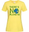 Женская футболка There is not planet B Лимонный фото