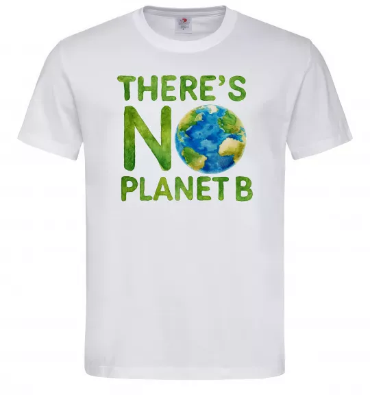 Мужская футболка There is not planet B Белый фото