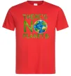 Мужская футболка There is not planet B Красный фото