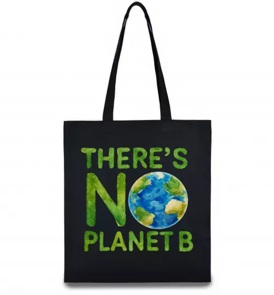 Еко-сумка There is not planet B Чорний фото