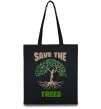 Еко-сумка Save the trees Чорний фото
