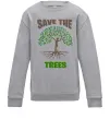 Дитячий світшот Save the trees Сірий меланж фото