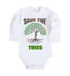 Дитячий бодік Save the trees Білий фото
