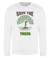 Світшот Save the trees Білий фото