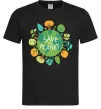 Мужская футболка Save the planet Черный фото