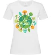 Женская футболка Save the planet Белый фото