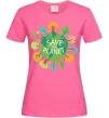 Женская футболка Save the planet Ярко-розовый фото
