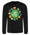 Свитшот Save the planet Черный фото