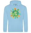 Жіноча толстовка (худі) Save the planet Блакитний фото