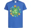 Детская футболка Save the planet Ярко-синий фото