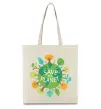 Еко-сумка Save the planet Бежевий фото