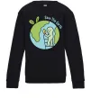 Детский Свитшот Save the Earth Черный фото