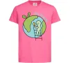 Детская футболка Save the Earth Ярко-розовый фото