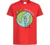 Детская футболка Save the Earth Красный фото