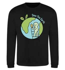 Світшот Save the Earth Чорний фото