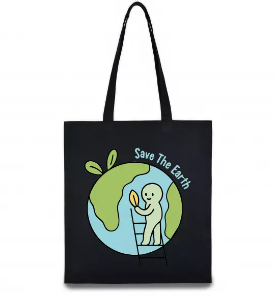 Еко-сумка Save the Earth Чорний фото