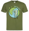 Мужская футболка Save the Earth Оливковый фото