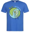 Мужская футболка Save the Earth Ярко-синий фото