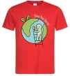 Мужская футболка Save the Earth Красный фото