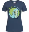Женская футболка Save the Earth Темно-синий фото