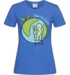 Женская футболка Save the Earth Ярко-синий фото