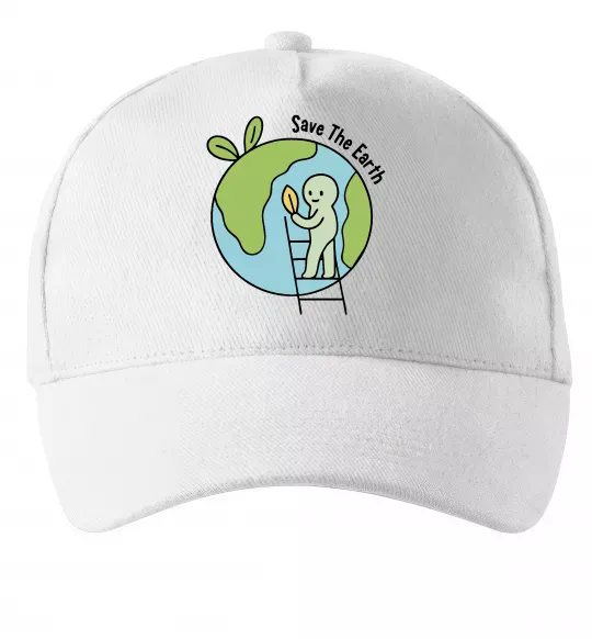 Кепка Save the Earth Білий фото