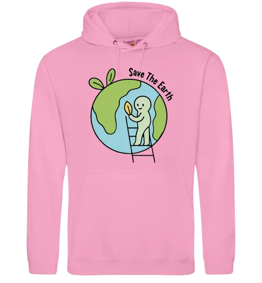 Чоловіча толстовка (худі) Save the Earth Рожевий фото